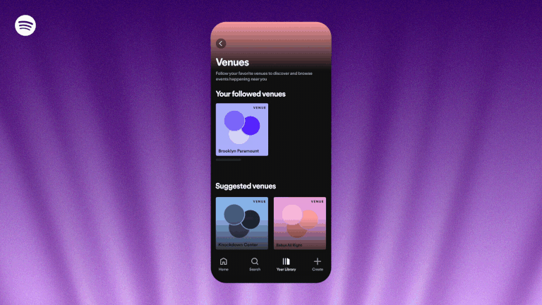Search and Follow Your Favorite Venues on Spotify – Spotify